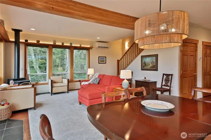 Head upstairs to both bedrooms and a full bathroom