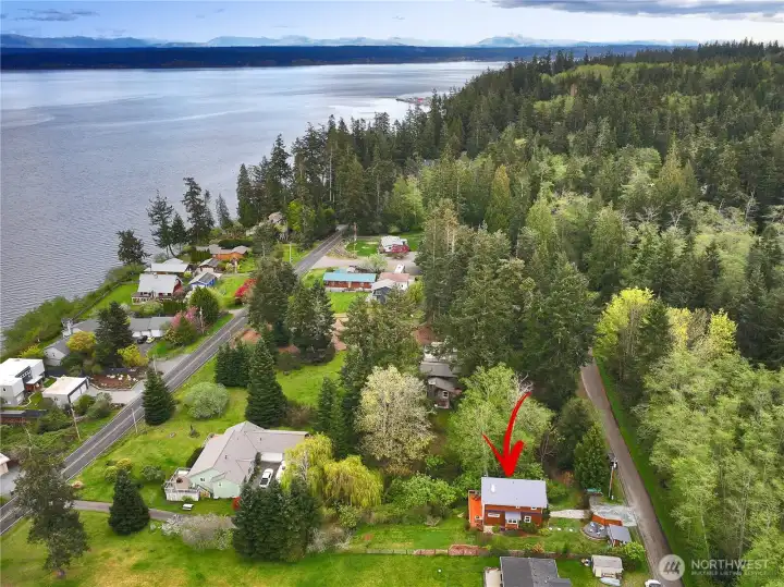 Aerial looking towards Langley