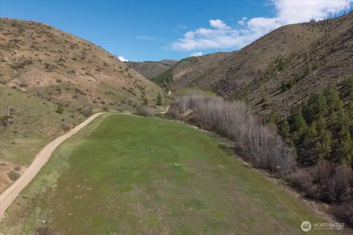 Bisping Canyon Road is a dirt road, but it's in good shape.