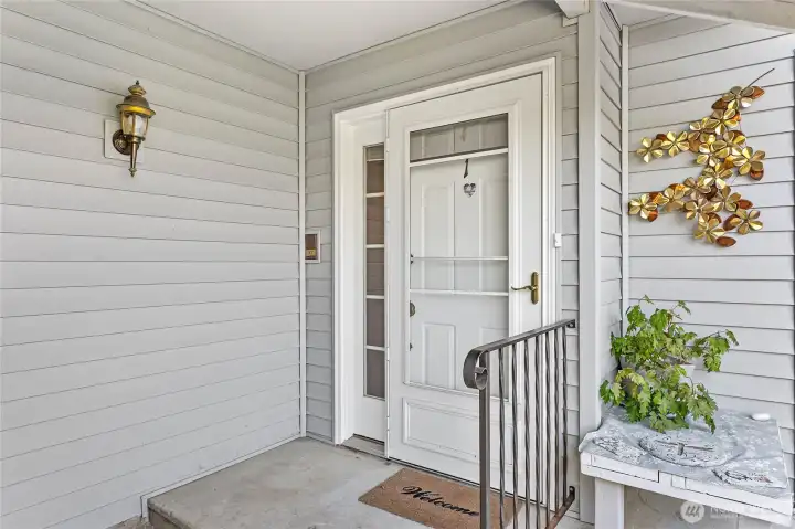 Front entry.