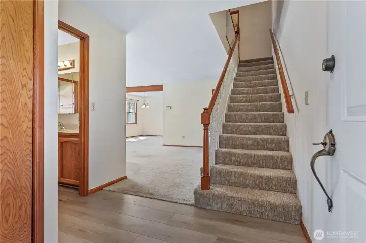 View from front entry door.