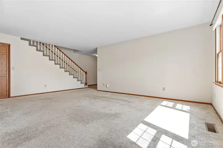 Living Room is light and bright.