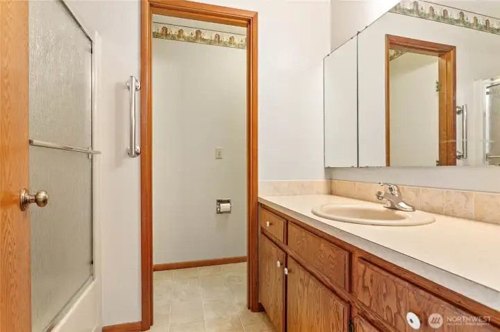Upstairs bathroom.