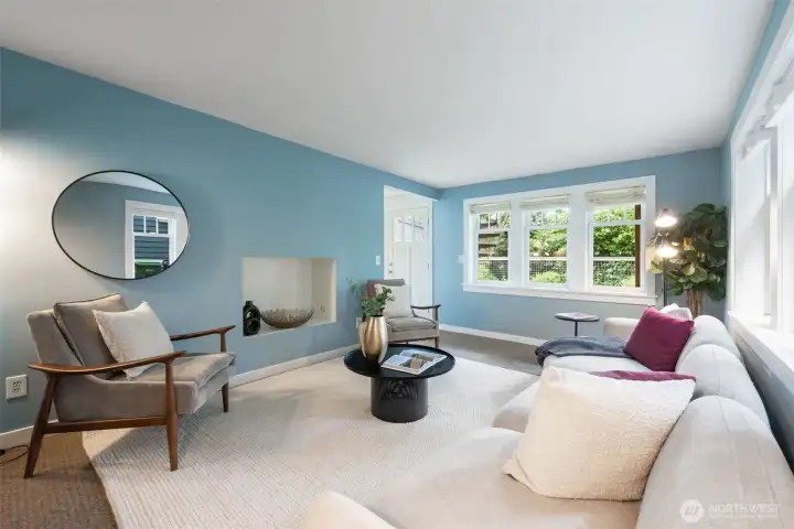 Lower level living/family room