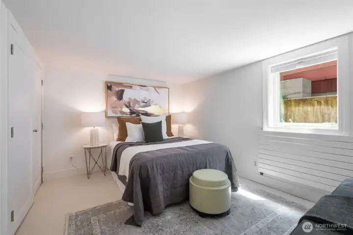Lower level legal bedroom