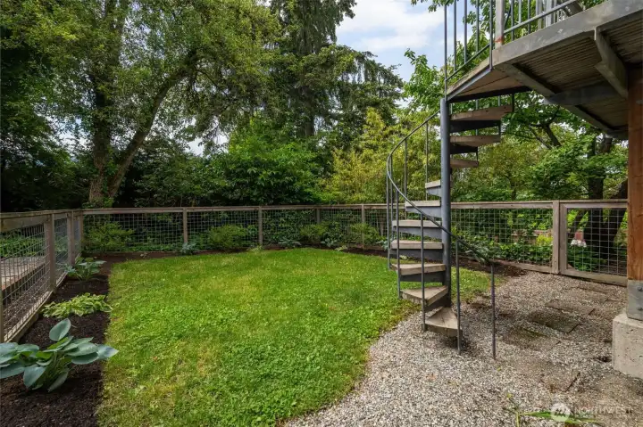 Private backyard