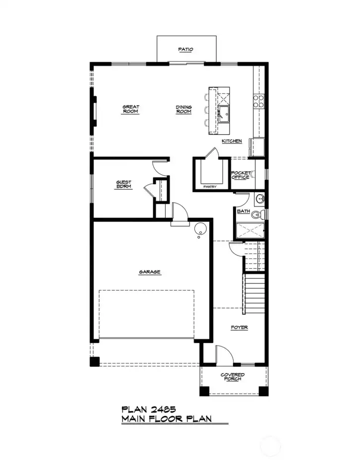 Plan 2485 main floor