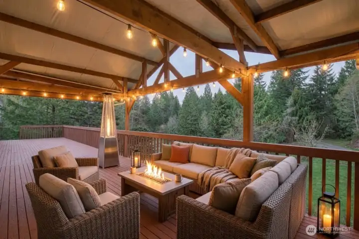 Covered deck Covered deck