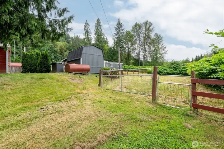 Fenced and Gated Lower Field