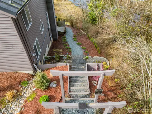 Enjoy direct access to the outdoors with a trail from your backyard to Terrell Creek.