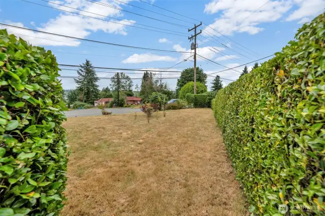 view of the street from the side of the house
