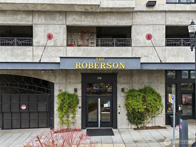 Experience modern urban living at the Roberson nestled in the heart of Tacoma. This stylish two bedroom, two bath residence offers a blend of comfort and sophistication. This building offers premium amenities to be enjoyed by all the owners.