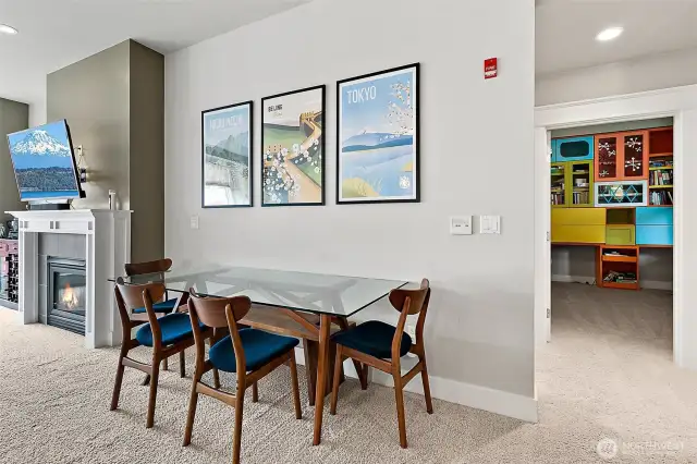 The space is designed to accommodate your needs while maintaining an open and airy feel.