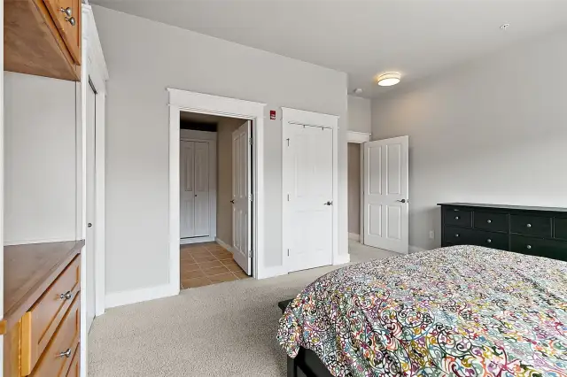 The Primary bedrooms generous dimensions not only create an open feel but also provide the ideal backdrop for your personal style.