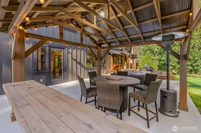 Covered BBQ Area