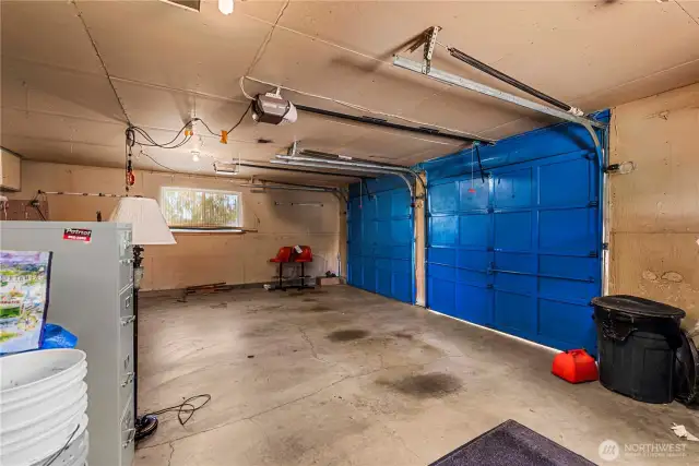 Attached two car garage.