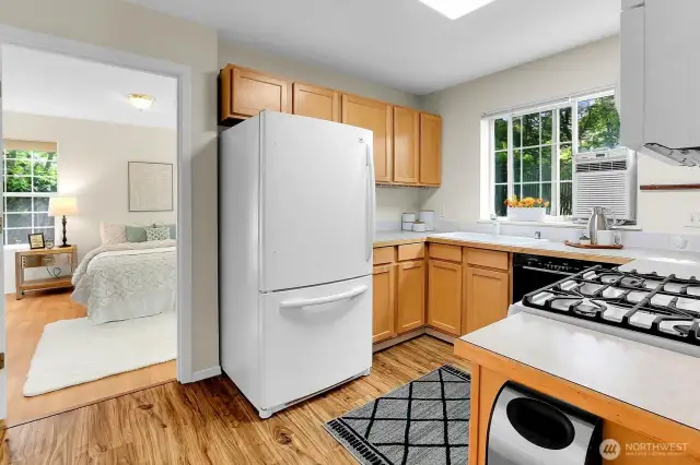 Kitchen and bedroom door