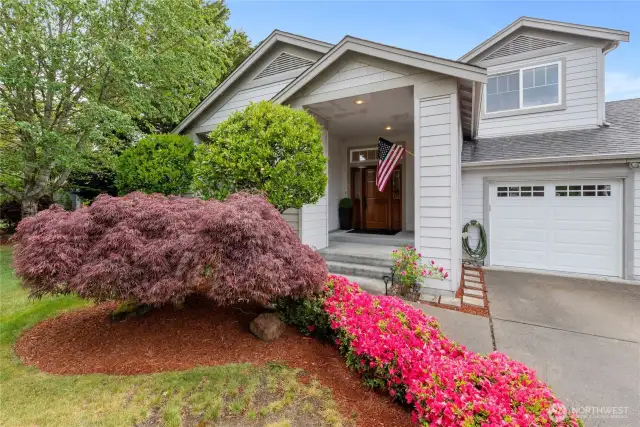 Expansive covered front porch.