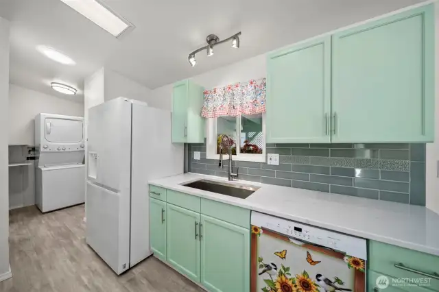 All kitchen appliances and washer & dryer are included.