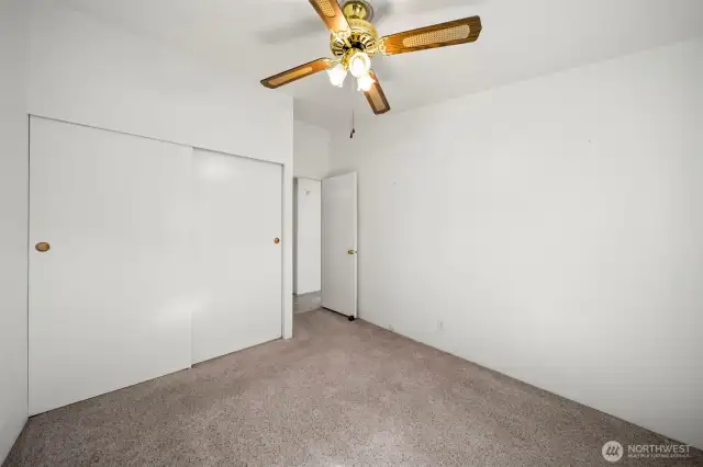 2nd bedroom with big closet.