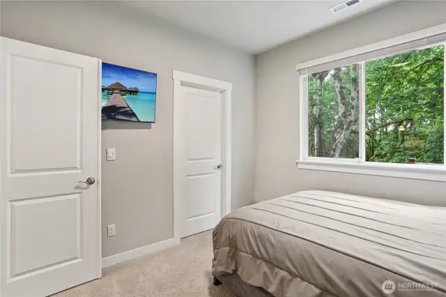 Main floor primary with 3/4 bathroom.