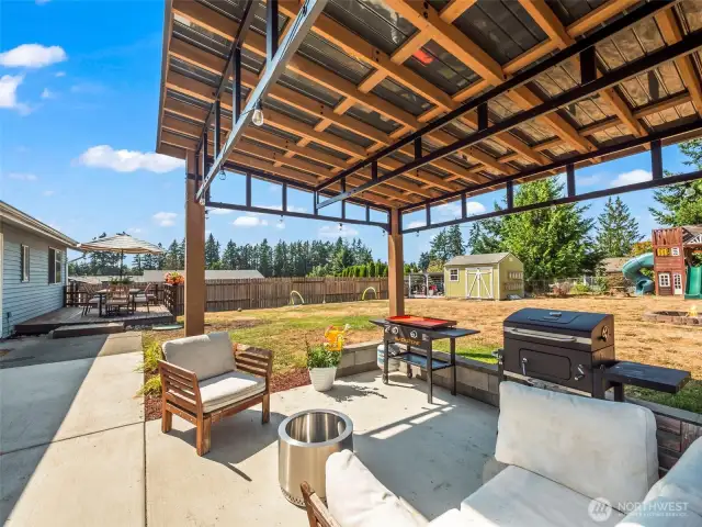 New Gazebo and patio area for even more entertaining space