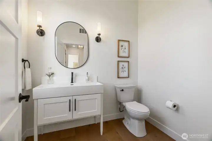Powder Room Off of Entry ...