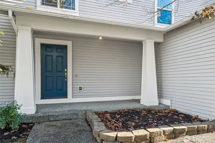 The home boasts a covered front entry.