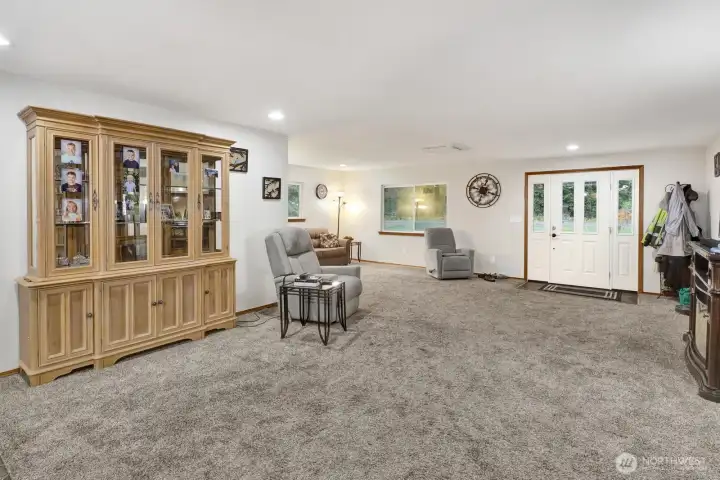 Large open living room