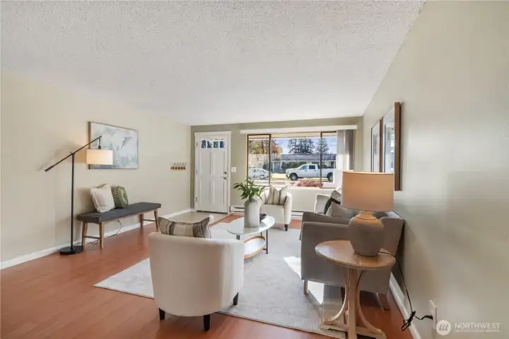 Enter into your large living room with mini-split keeping the perfect temperature all year round.