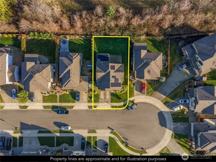 Situated in a quiet cul-de-sac, offering added privacy and minimal traffic.