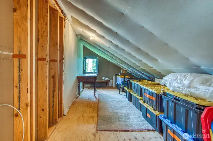 On each side of the loft is access to great storage area with natural light and airflow.