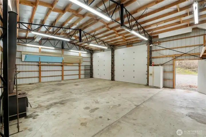 Woodstove to keep your workspace comfortable.