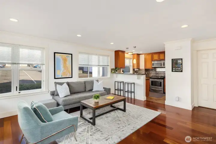 Its bright, open layout lives large.