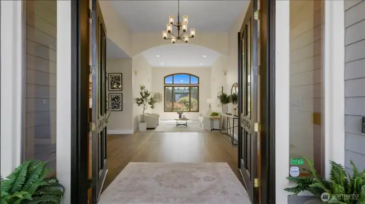 To a grand foyer and wonderful first impression