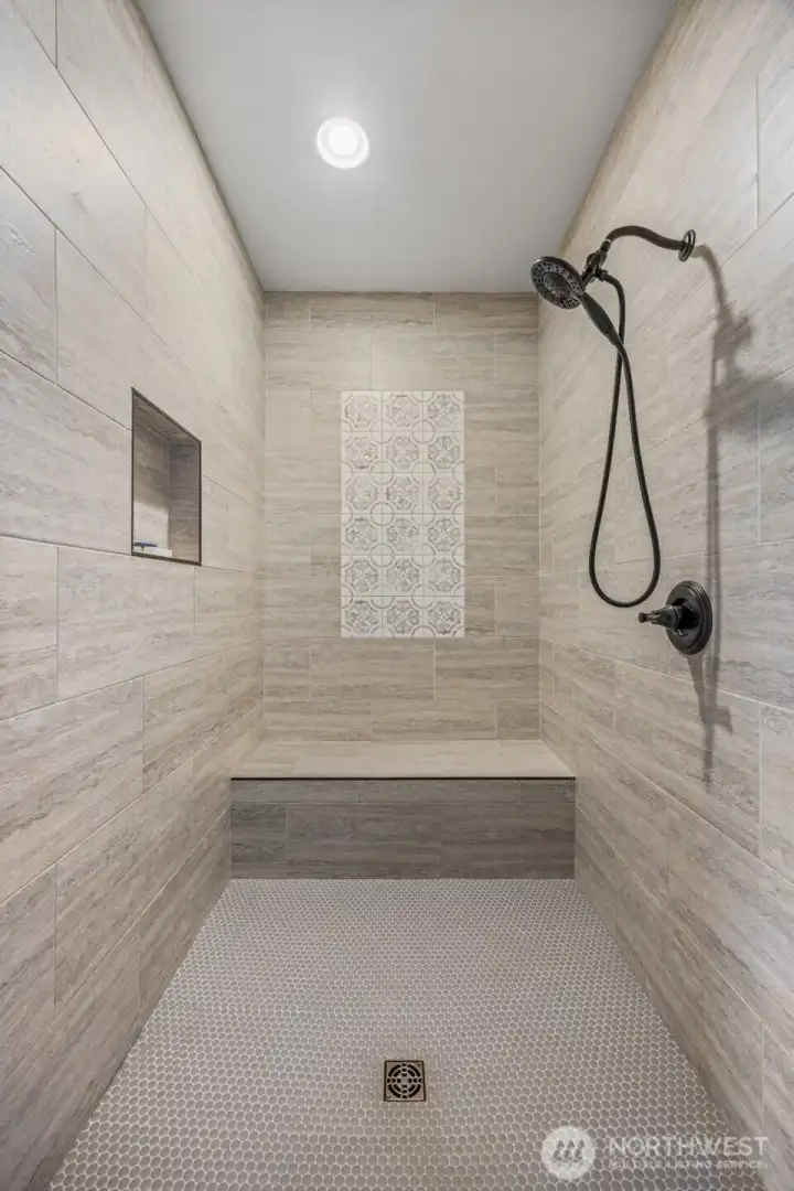 Walk in shower Walk in shower