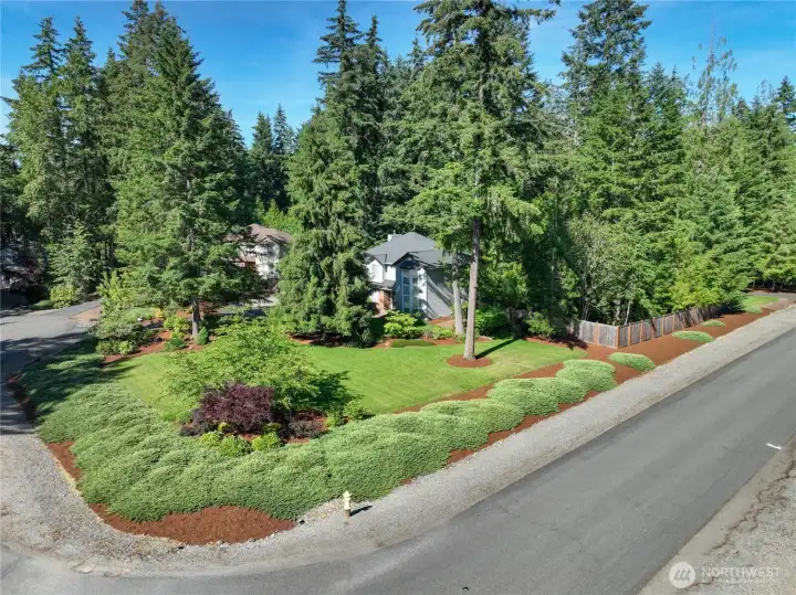 Large corner lot offering an impressive 0.76 acres of space, excellent privacy, and a beautiful wooded setting. Close to shopping, restaurants, parks and HWY 18.