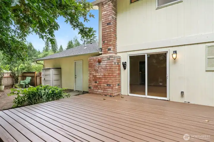 Backyard deck