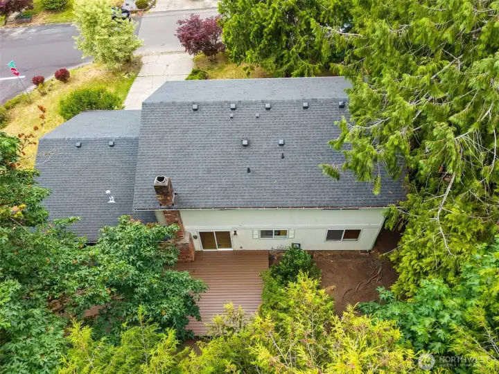 Aerial of back of house