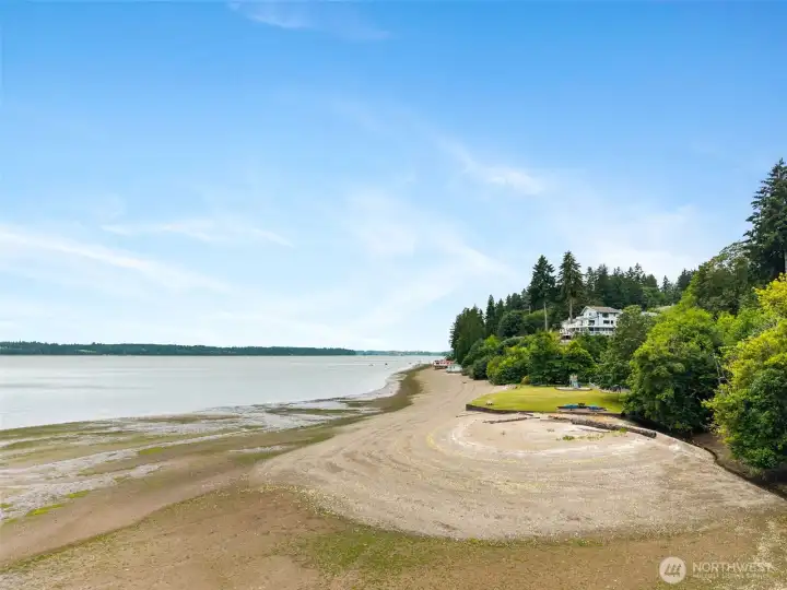 Private community beach