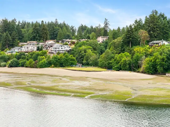 Private community beach
