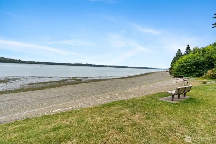 Private community beach