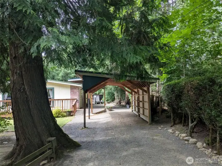 Covered carport with electricity Covered carport with electricity