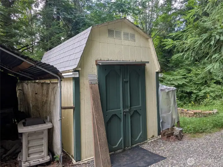 Storage shed exterior Storage shed exterior