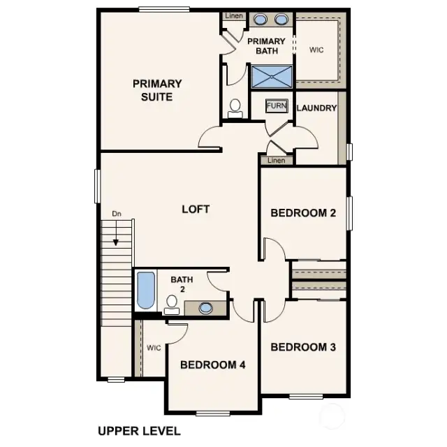 2378 Finley: Marketing rendering of floor plan - may vary per location