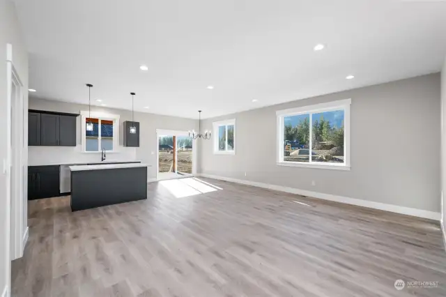 Bright and open floor plan.