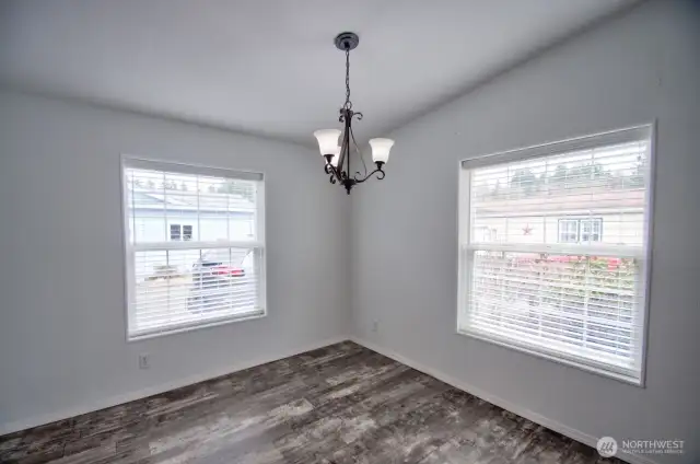 Dining space off kitchen