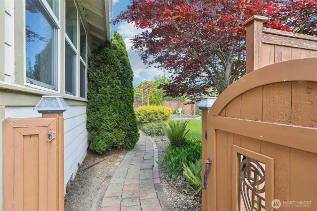 Partially Fenced Private Yard