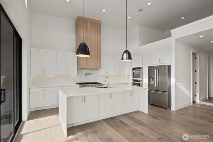 Top of the line stainless steel appliances, incredible design...