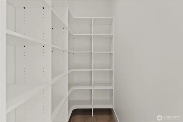 Even a big walk-in pantry!